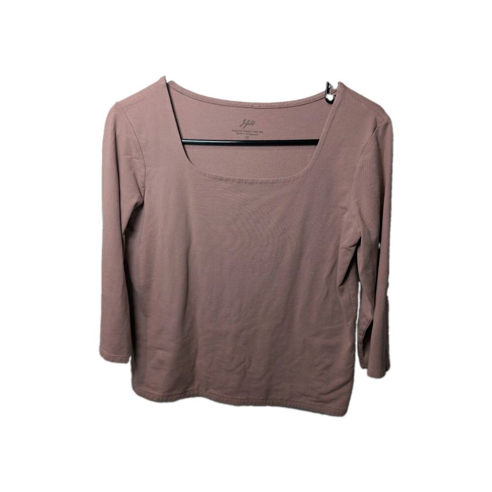 J.Jill Shirt Top Stretchy Tee Women's Size Small Petite SP Dusty Purple Soft